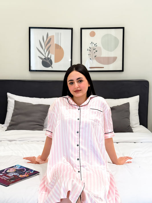Victoria — Satin Night Shirt