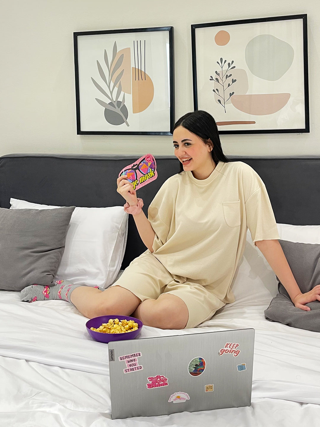 Du la créme — Oversized Short Pajama Set