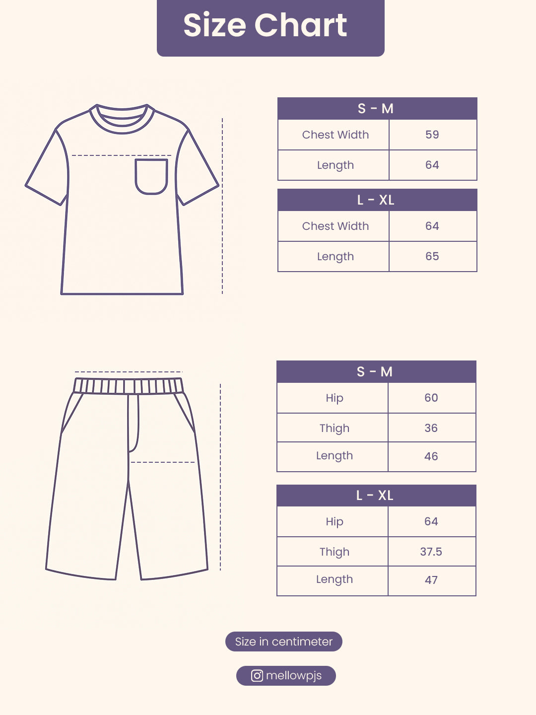 Du la créme — Oversized Short Pajama Set