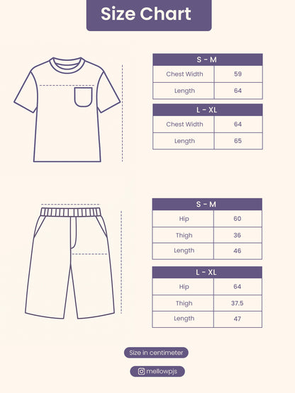 Du la créme — Oversized Short Pajama Set