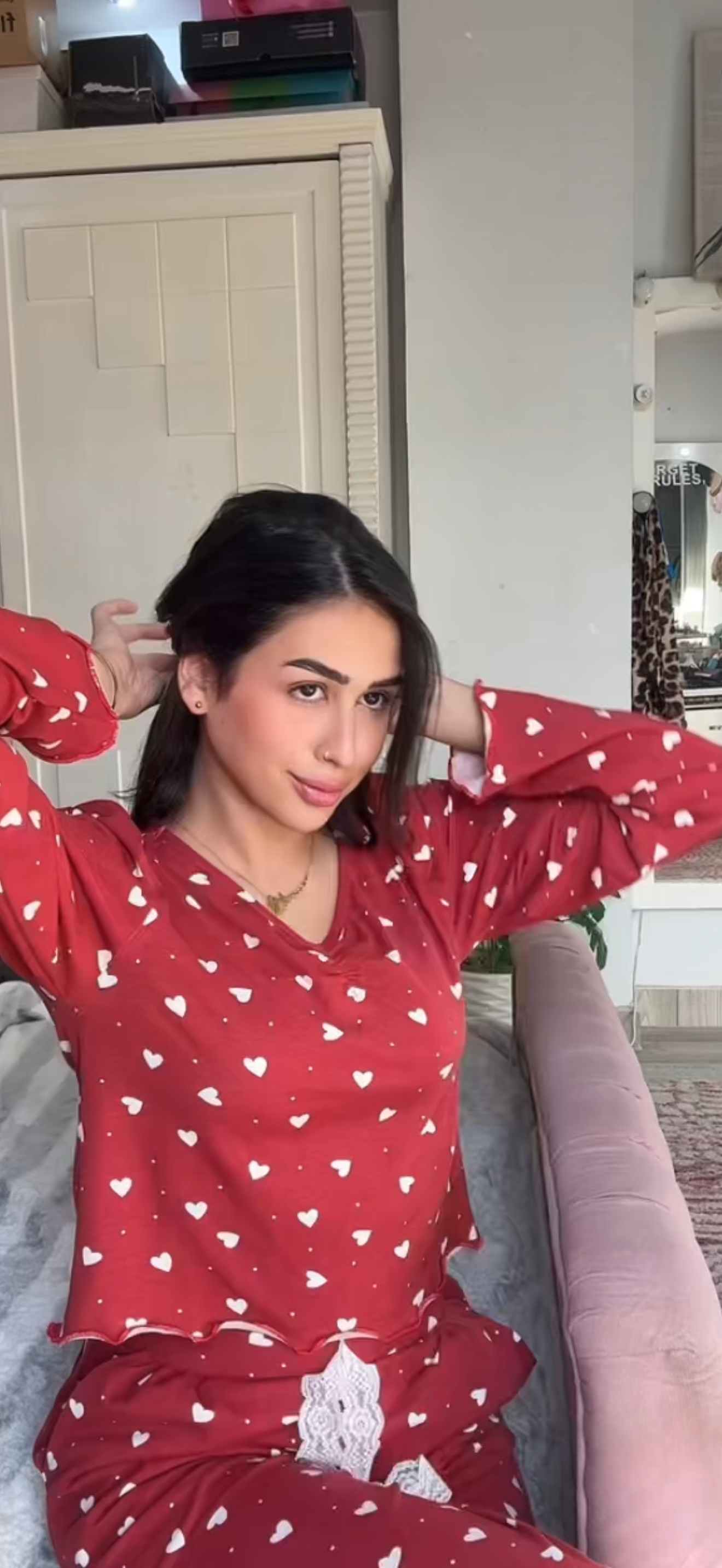 Red Flirt pajama set